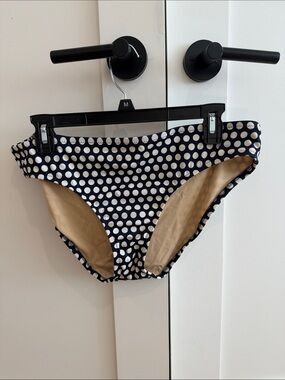 Vintage J Crew Navy Polka Dot Bikini Bottoms